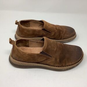 Born Bryson Slip On Brown Distressed Shoes Size 10.5